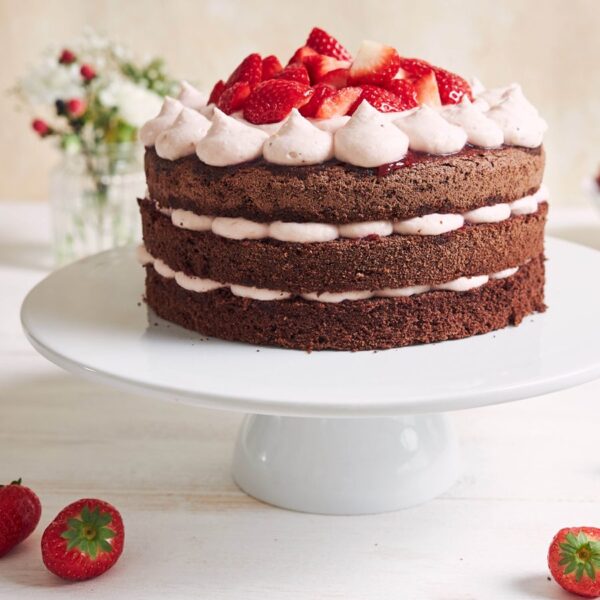 Sweet Cake with chocolate & berry