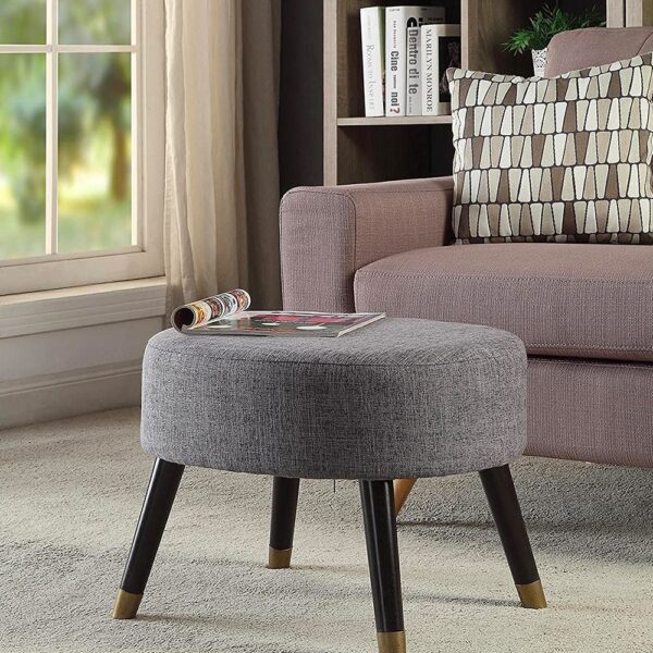 Humble Crew Sloan Velour Round Storage Ottoman