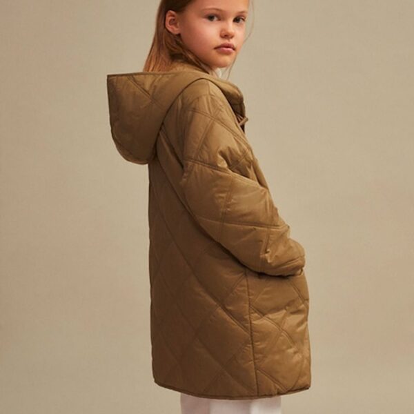 Quilted hooded parka