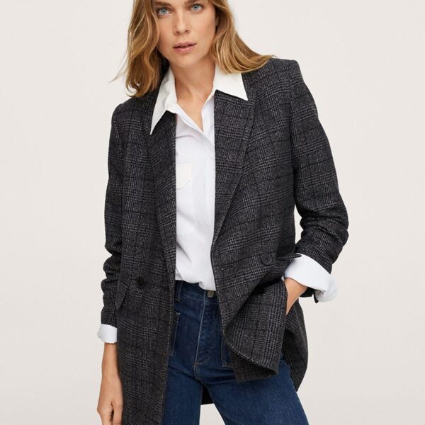 Blazer with patch pockets