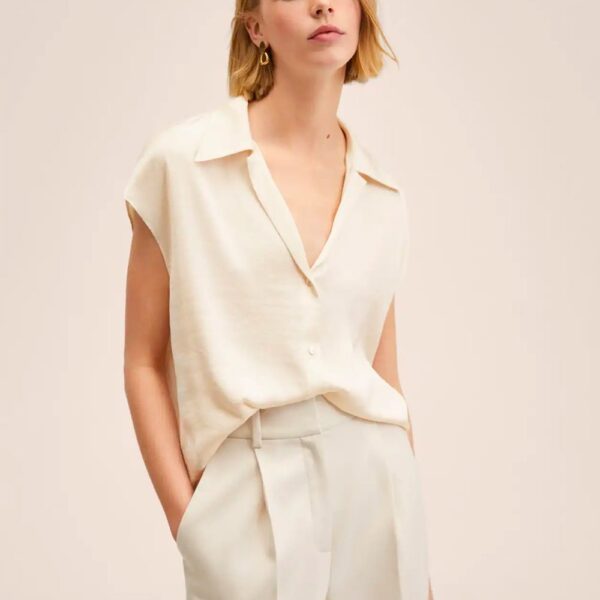 Satin finish flowy shirt