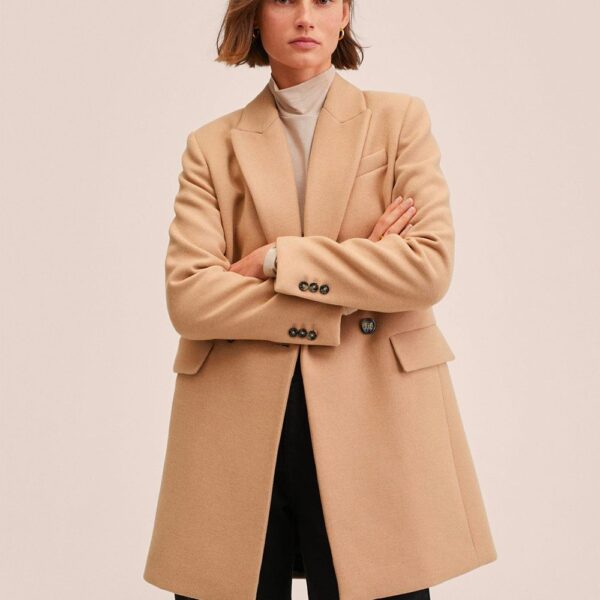 Blazer with rolled-up sleeves